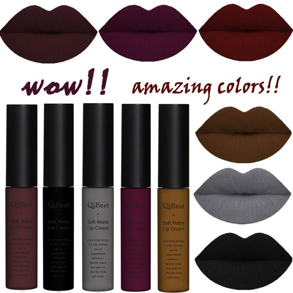 Qibest  Waterproof Long Lasting Matte Lipstick