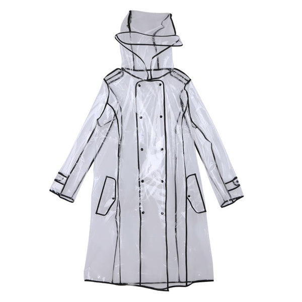 Women's  transparent raincoat