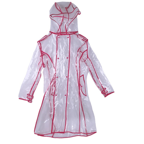 Women's  transparent raincoat