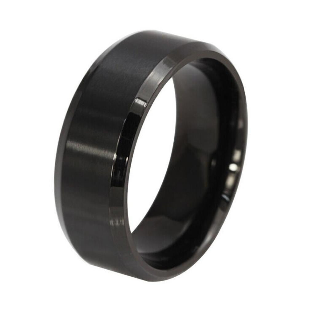 Stainless Steel Ring Titanium Silver Black Gold