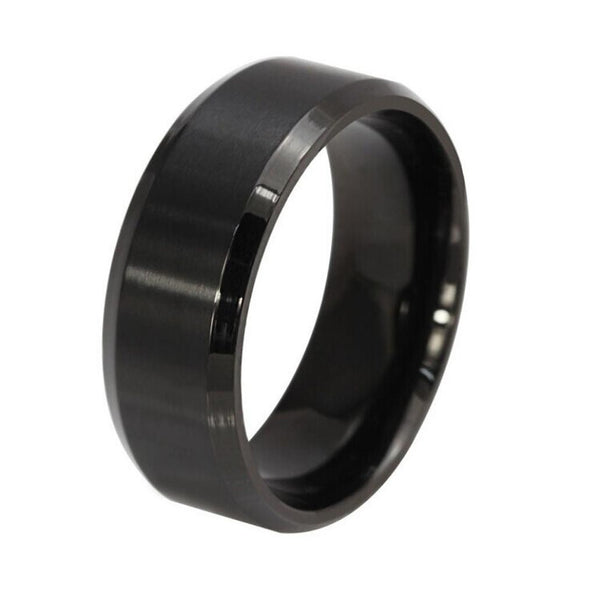 Stainless Steel Ring Titanium Silver Black Gold