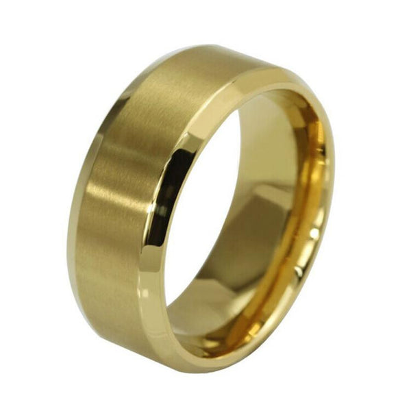Stainless Steel Ring Titanium Silver Black Gold