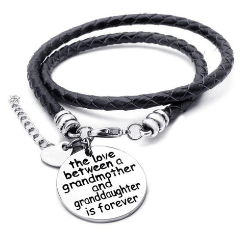 The Love Between A Grandmother and Granddaughter is Forever   Bracelet