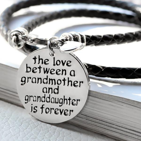 The Love Between A Grandmother and Granddaughter is Forever   Bracelet