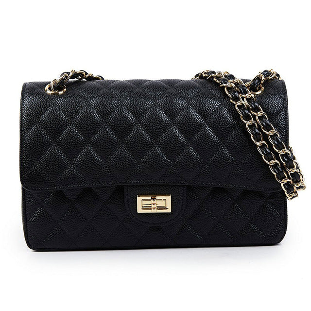 Classic Flap Genuine Cow Leather Bag