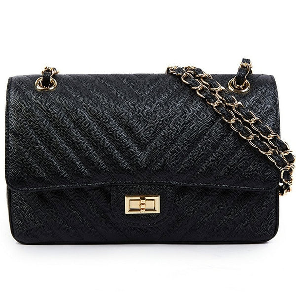 Classic Flap Genuine Cow Leather Bag