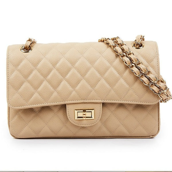 Classic Flap Genuine Cow Leather Bag