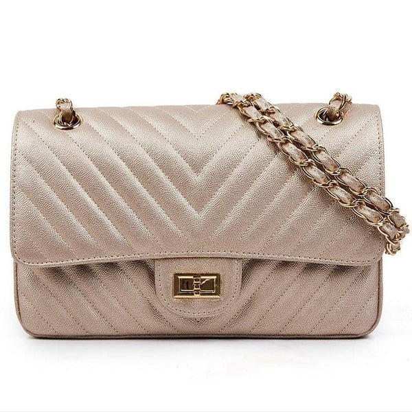 Classic Flap Genuine Cow Leather Bag