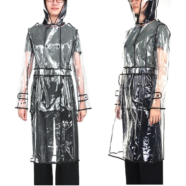 Women's  transparent raincoat