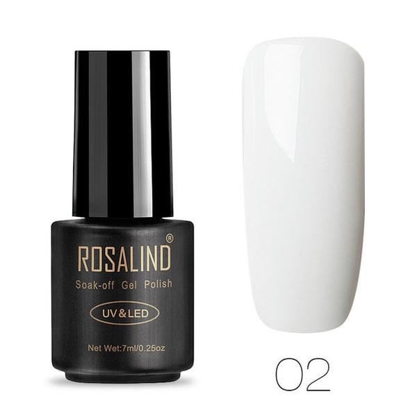 ROSALIND 7ML Gel Nail Polish Pure Color 31-58  Nail Gel Polish UV LED Semi Permanent
