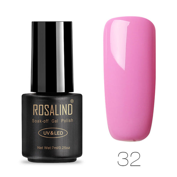 ROSALIND 7ML Gel Nail Polish Pure Color 31-58  Nail Gel Polish UV LED Semi Permanent