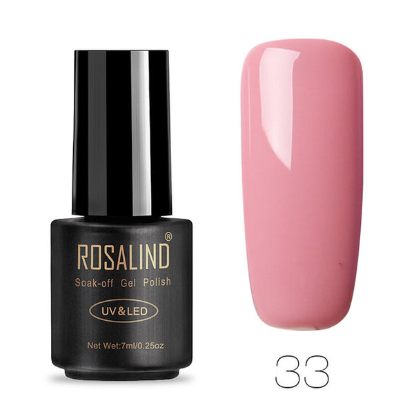ROSALIND 7ML Gel Nail Polish Pure Color 31-58  Nail Gel Polish UV LED Semi Permanent