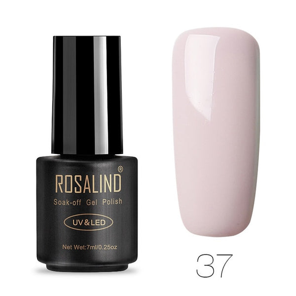 ROSALIND 7ML Gel Nail Polish Pure Color 31-58  Nail Gel Polish UV LED Semi Permanent