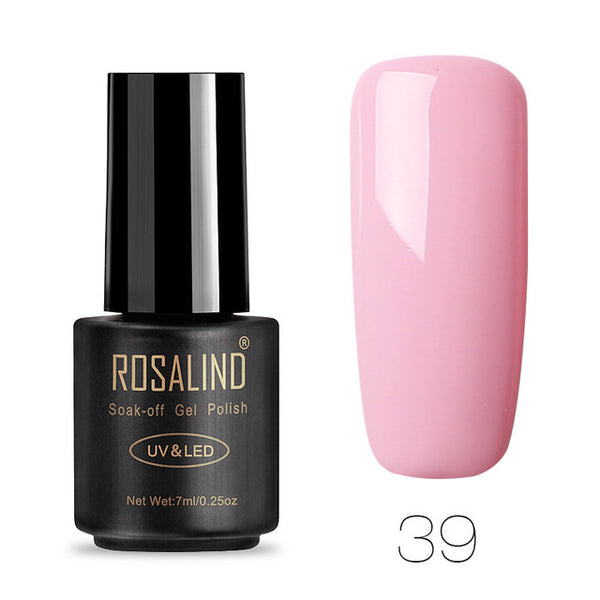 ROSALIND 7ML Gel Nail Polish Pure Color 31-58  Nail Gel Polish UV LED Semi Permanent