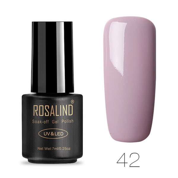ROSALIND 7ML Gel Nail Polish Pure Color 31-58  Nail Gel Polish UV LED Semi Permanent