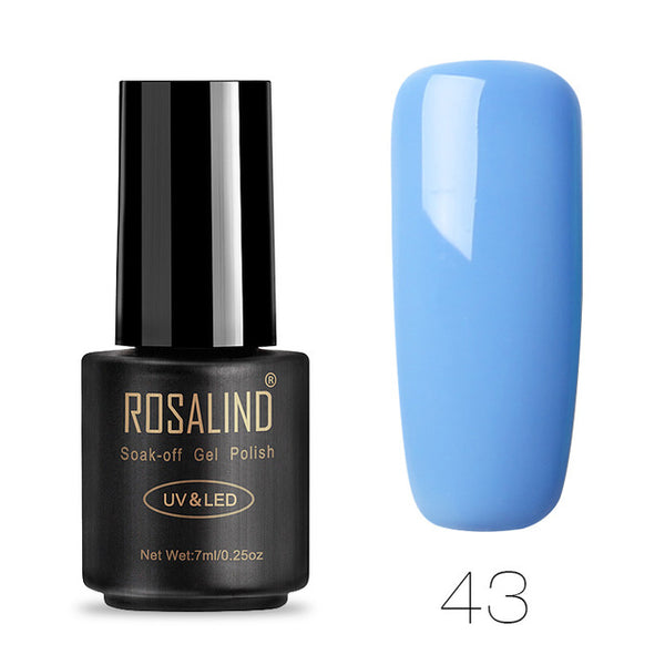 ROSALIND 7ML Gel Nail Polish Pure Color 31-58  Nail Gel Polish UV LED Semi Permanent