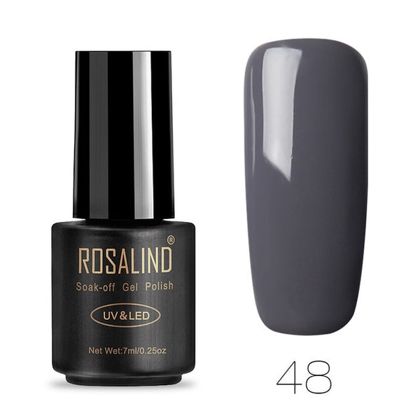 ROSALIND 7ML Gel Nail Polish Pure Color 31-58  Nail Gel Polish UV LED Semi Permanent