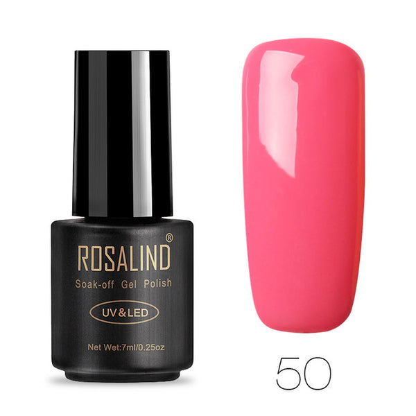 ROSALIND 7ML Gel Nail Polish Pure Color 31-58  Nail Gel Polish UV LED Semi Permanent