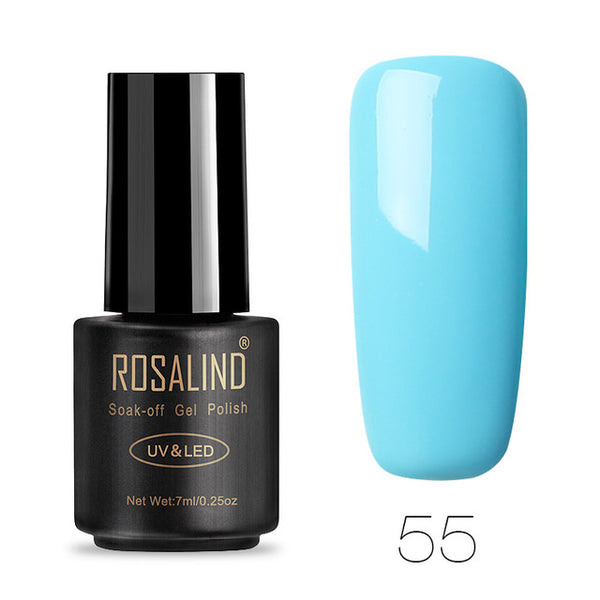ROSALIND 7ML Gel Nail Polish Pure Color 31-58  Nail Gel Polish UV LED Semi Permanent