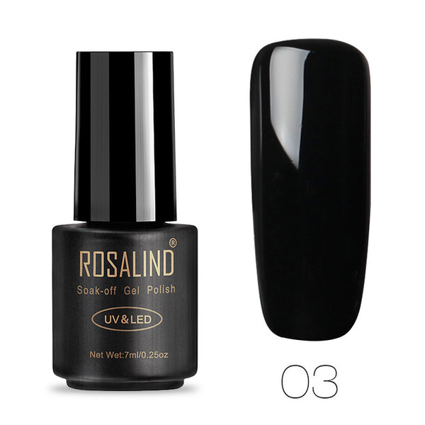 ROSALIND 7ML Gel Nail Polish Pure Color 31-58  Nail Gel Polish UV LED Semi Permanent