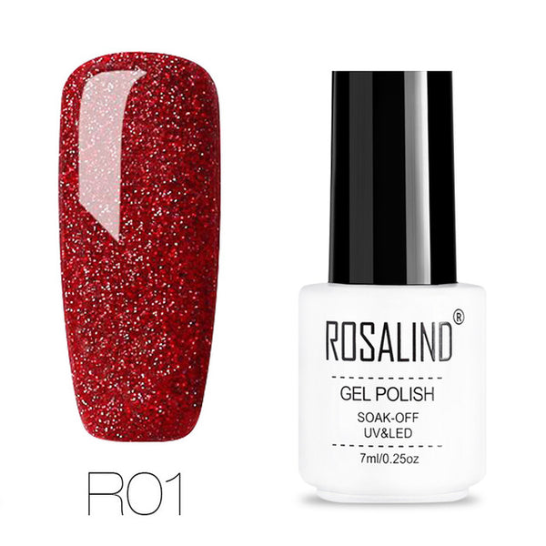 ROSALIND gel nail polish 7ML White Bottle uv led Top Coat Nail Gel