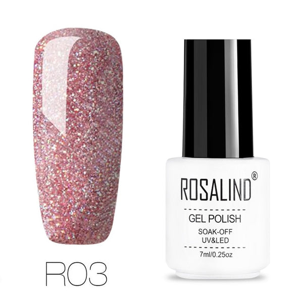 ROSALIND gel nail polish 7ML White Bottle uv led Top Coat Nail Gel