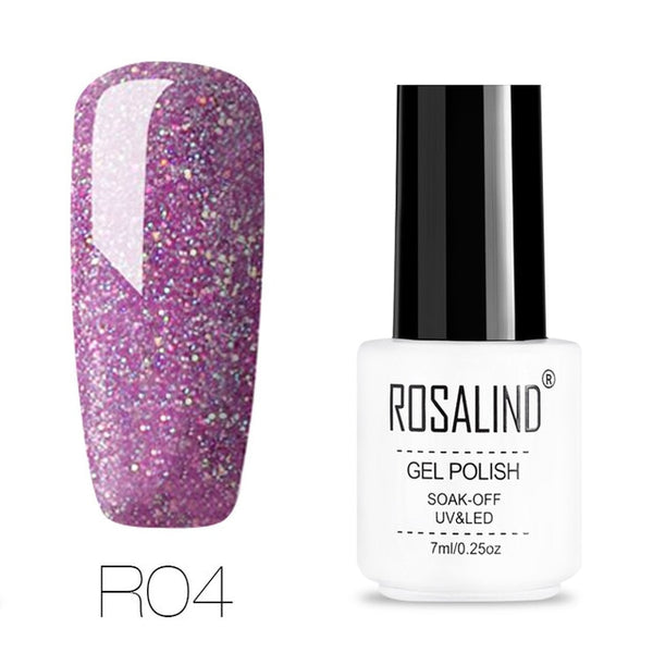 ROSALIND gel nail polish 7ML White Bottle uv led Top Coat Nail Gel