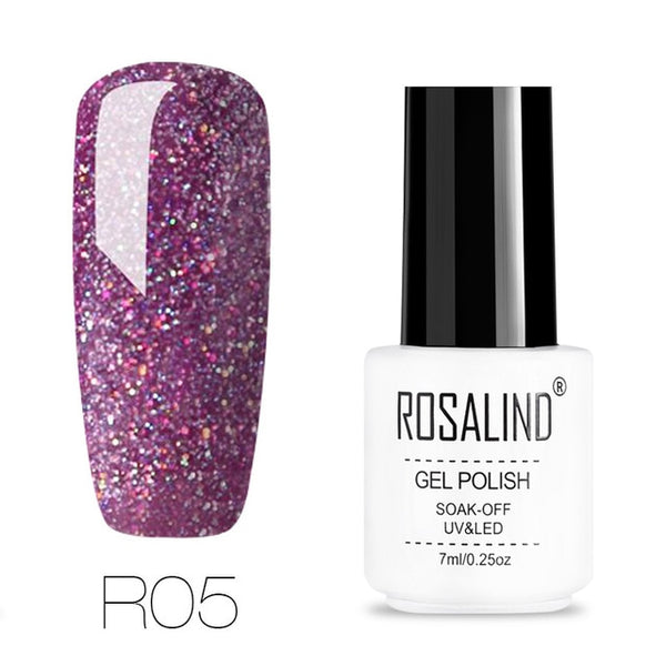 ROSALIND gel nail polish 7ML White Bottle uv led Top Coat Nail Gel