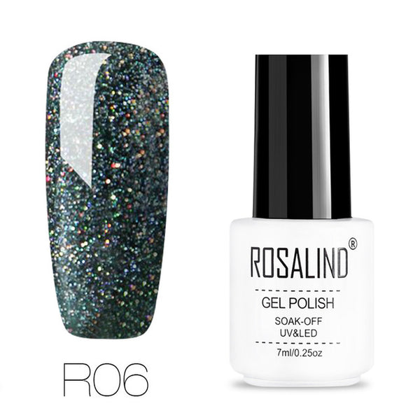 ROSALIND gel nail polish 7ML White Bottle uv led Top Coat Nail Gel