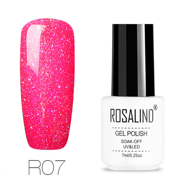 ROSALIND gel nail polish 7ML White Bottle uv led Top Coat Nail Gel