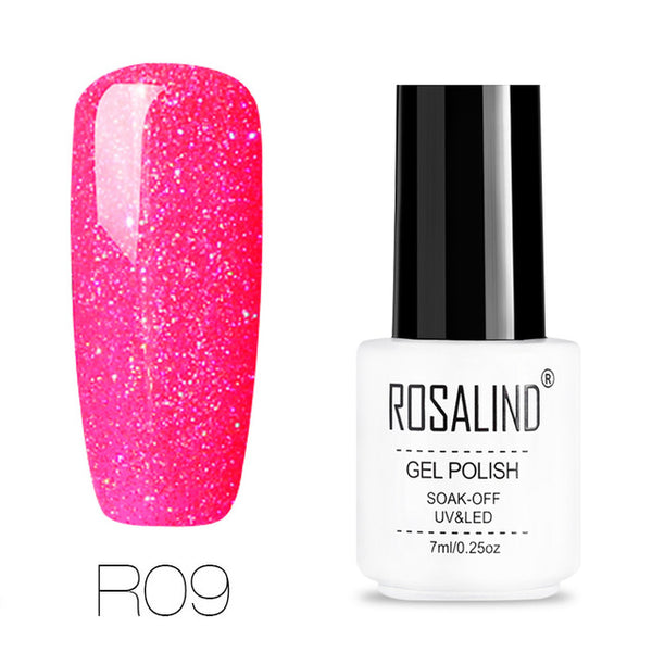 ROSALIND gel nail polish 7ML White Bottle uv led Top Coat Nail Gel