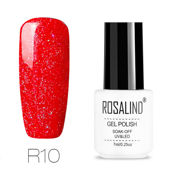 ROSALIND gel nail polish 7ML White Bottle uv led Top Coat Nail Gel
