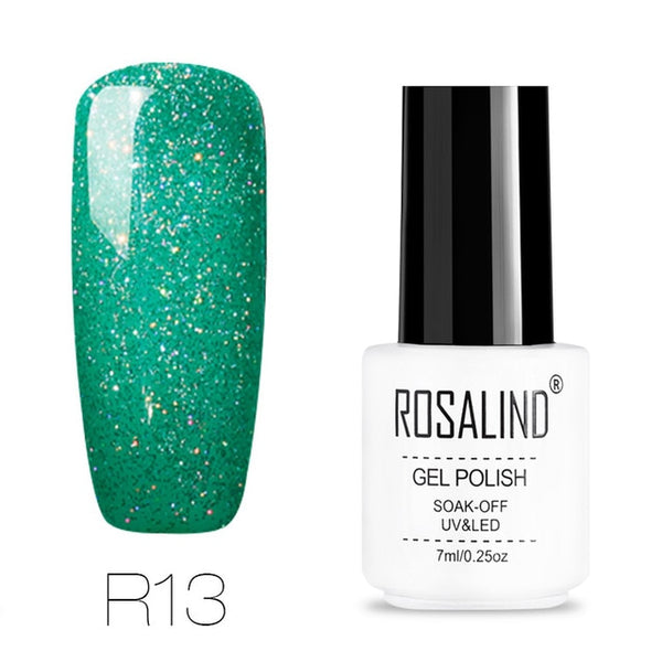 ROSALIND gel nail polish 7ML White Bottle uv led Top Coat Nail Gel