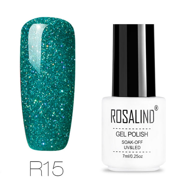 ROSALIND gel nail polish 7ML White Bottle uv led Top Coat Nail Gel