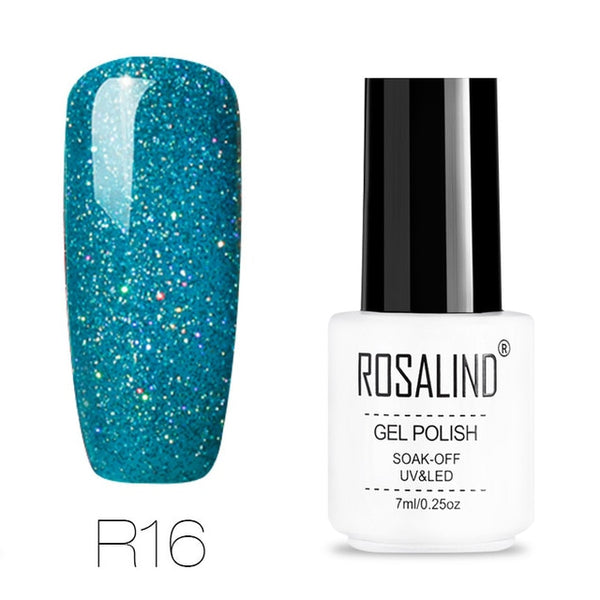 ROSALIND gel nail polish 7ML White Bottle uv led Top Coat Nail Gel
