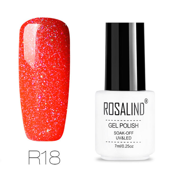 ROSALIND gel nail polish 7ML White Bottle uv led Top Coat Nail Gel