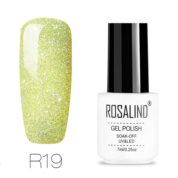 ROSALIND gel nail polish 7ML White Bottle uv led Top Coat Nail Gel