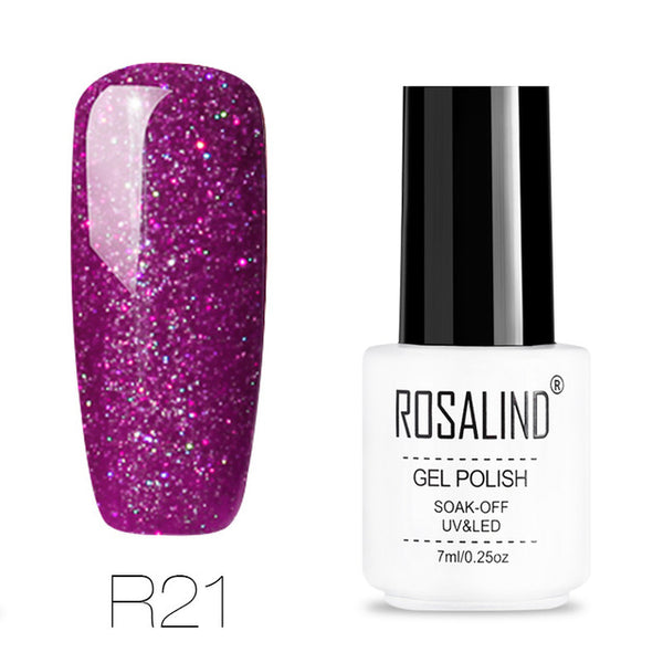 ROSALIND gel nail polish 7ML White Bottle uv led Top Coat Nail Gel