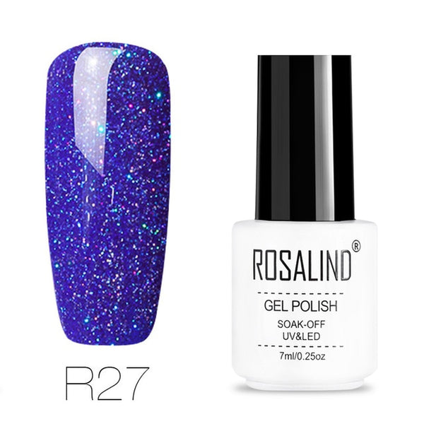 ROSALIND gel nail polish 7ML White Bottle uv led Top Coat Nail Gel