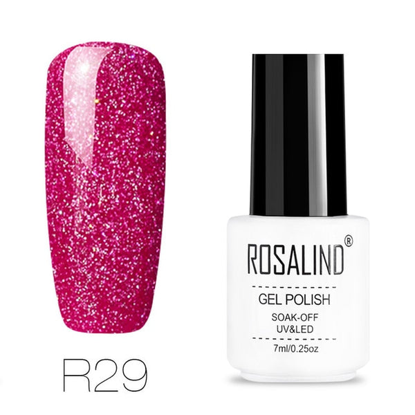 ROSALIND gel nail polish 7ML White Bottle uv led Top Coat Nail Gel