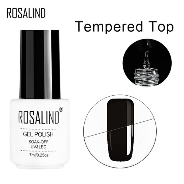 ROSALIND gel nail polish 7ML White Bottle uv led Top Coat Nail Gel