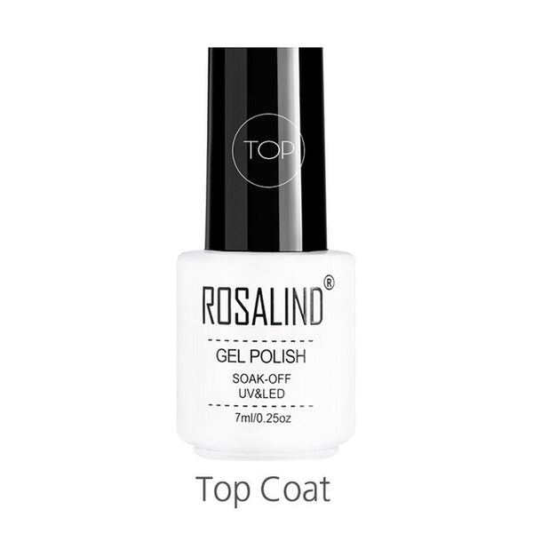 ROSALIND gel nail polish 7ML White Bottle uv led Top Coat Nail Gel