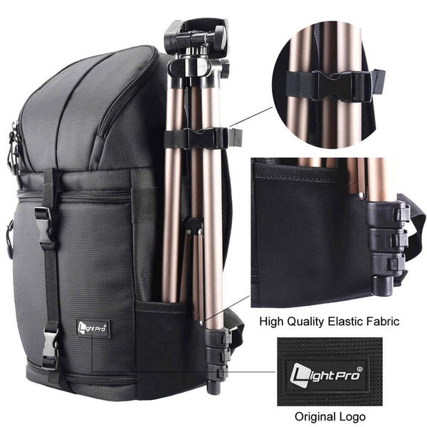 Photo Camera Bag     Waterproof w/ Rain Cover