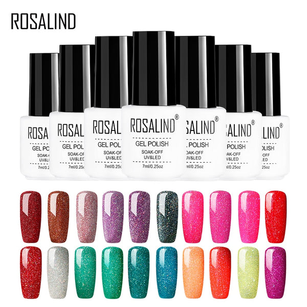 ROSALIND gel nail polish 7ML White Bottle uv led Top Coat Nail Gel