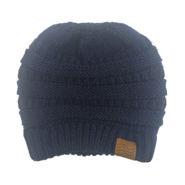 Ponytail  Female Knitted Stylish Hats