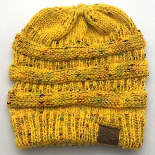 Ponytail  Female Knitted Stylish Hats