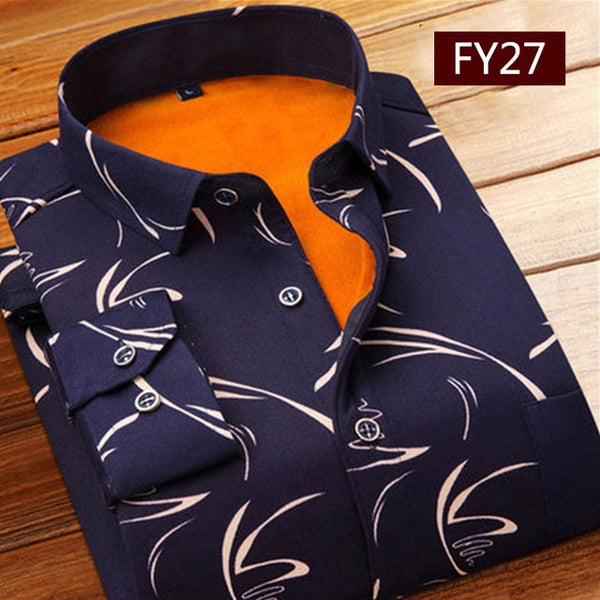 Men's Winter Thick Flannel  Dress Shirts